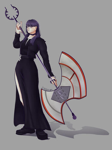 A digital sketch of Hiroko from The Hundred Line